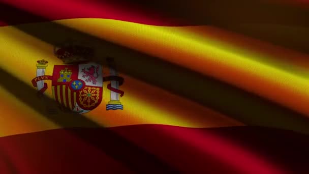 Spanien Flagge Loop Animation — Stockvideo