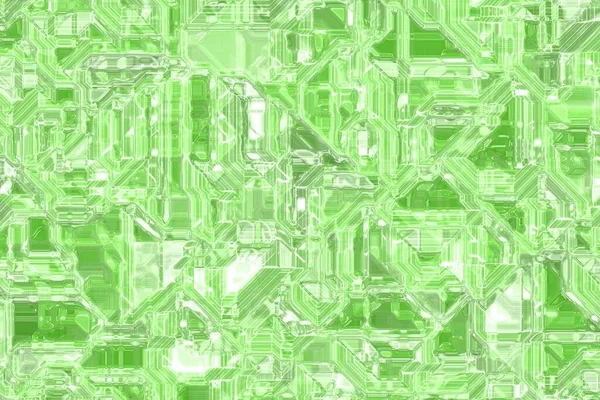 Kreative Grüne Optik Kristall Vorlage Computer Grafik Textur Hintergrund Illustration — Stockfoto