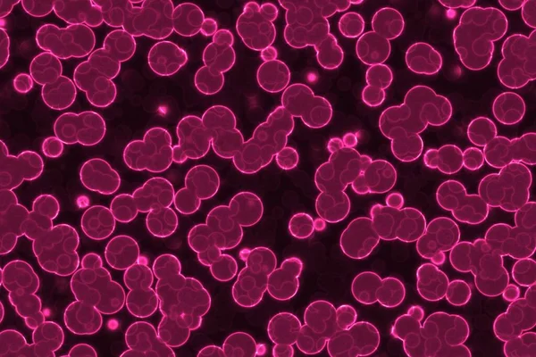 Künstlerisch Schön Viele Biologische Zellen Computergrafik Hintergrund Illustration — Stockfoto