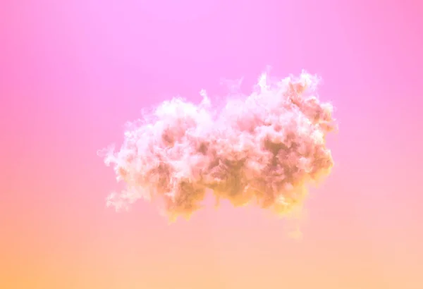 Solo Bastante Enorme Cúmulo Nube Atardecer Naturaleza Renderizado — Foto de Stock