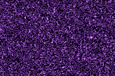 Kırık sıvı dijital arkaplan veya desen resimlerinde yaratıcı mor ışıklar