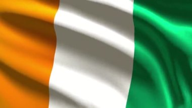 Cote d Filoire bayrağı - döngü animasyonu