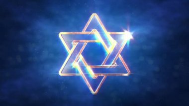 David 'in parlayan yıldızı - İsrail' in kutsal sembolü