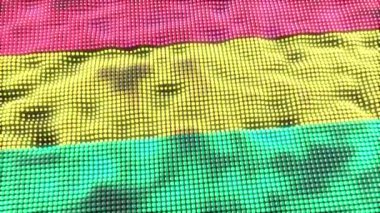 Bolivya web konsept bayrak döngüsü