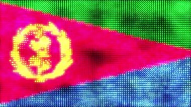 Eritre dijital bayrağı - döngü canlandırması