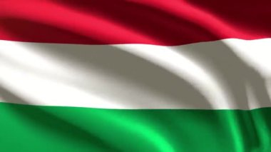 Macaristan bayrağı - döngü animasyonu