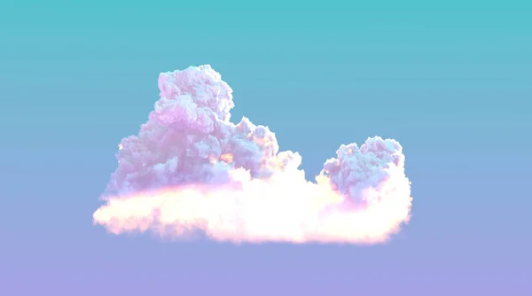 Hermosa Nube Puesta Del Sol Solo Naturaleza Ilustración — Foto de Stock