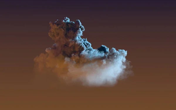Single Big Night Cumulus Cgi Natuur Illustratie — Stockfoto