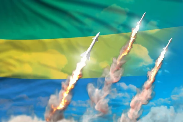 Modern Stratégiai Rakéta Erők Koncepció Kék Háttér Gabon Szuperszonikus Robbanófej — Stock Fotó