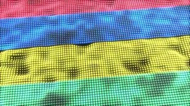 Mauritius web konsept bayrak döngüsü