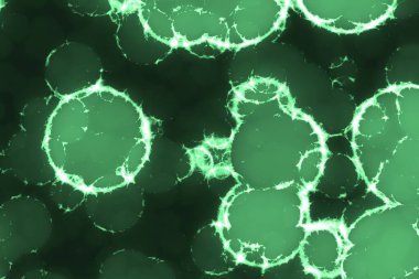 güzel sanatsal yeşil büyük miktardaki organik hücreler dijital grafik dokusu veya arkaplan çizimi