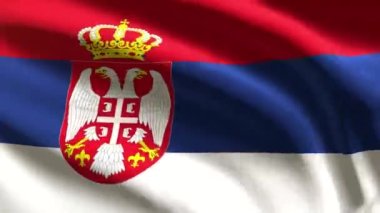 Sırbistan bayrağı - döngü animasyonu