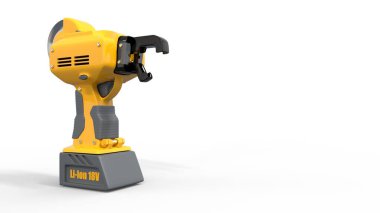 elektrik takviye çelik tel kademe aracı - izole edilmiş endüstriyel 3D görüntüleme