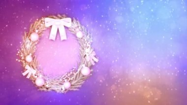 Metniniz için boş alanı olan renkli yeni yıl bölümü