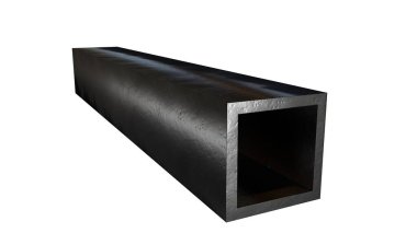 Kare metal rulo, izole edilmiş cgi endüstriyel 3D görüntüleme