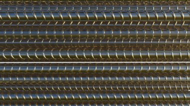 çelik demir çubuk arka plan, izole edilmiş endüstriyel 3D görüntüleme