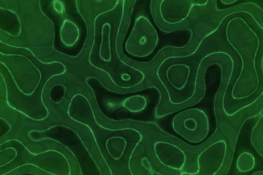 Güzel yeşil soyut sihirli eğriler tasarla cg desen arkaplan illüstrasyonu