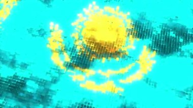 Kazakistan fütüristik bayrağı - döngü