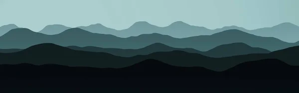 Beautiful Hills Peaks Night Texture Background Illustration — Stock Photo, Image