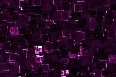 Güzel, yaratıcı, pembe, elektronik, parlayan bilgisayar sanat dokusu çizimi.