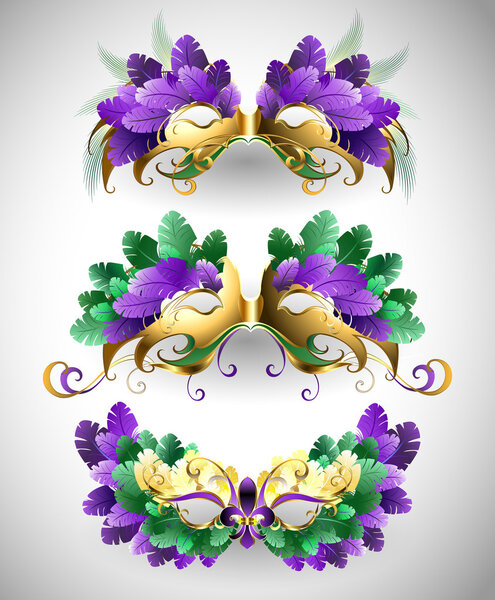 Набор масок Марди Гра