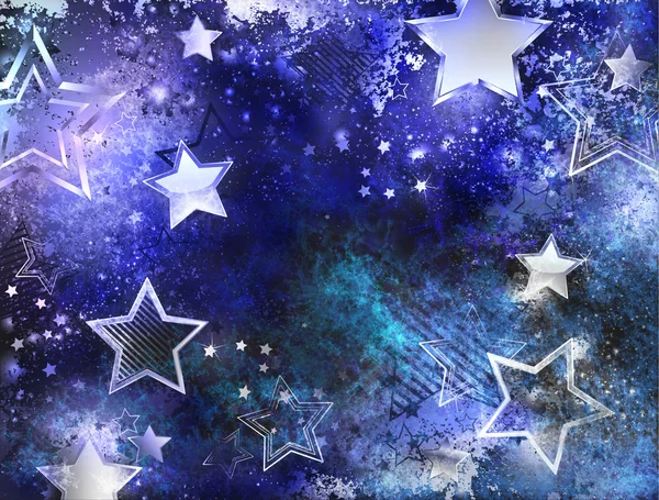 Space background with stars — Stock Photo, Image