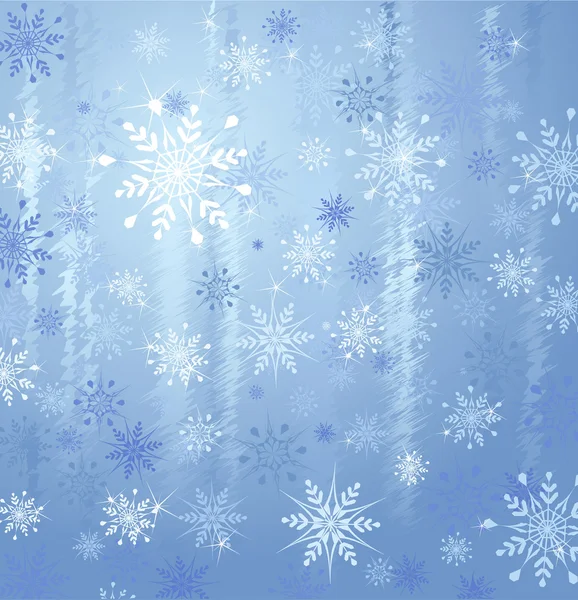 Background with snowflakes and ice — Stock Vector