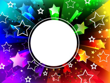 Gökkuşağı arka plan afiş