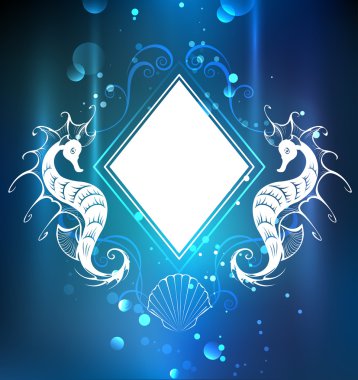 deniz atı ile Rhombus banner