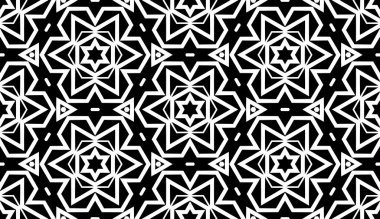 Çiçek biçimli basit desen, siyah ve beyaz renk, geometrik stil çiçek örtüsü, doku, arka plan