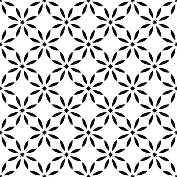 Modello Semplice Con Forma Floreale Colore Bianco Nero Elegante Copertina — Foto Stock