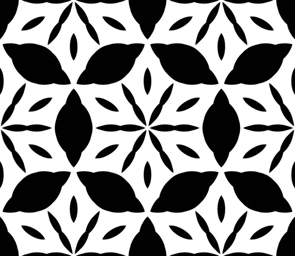 Çiçek biçimli basit desen, siyah ve beyaz renk, geometrik stil çiçek örtüsü, doku, arka plan