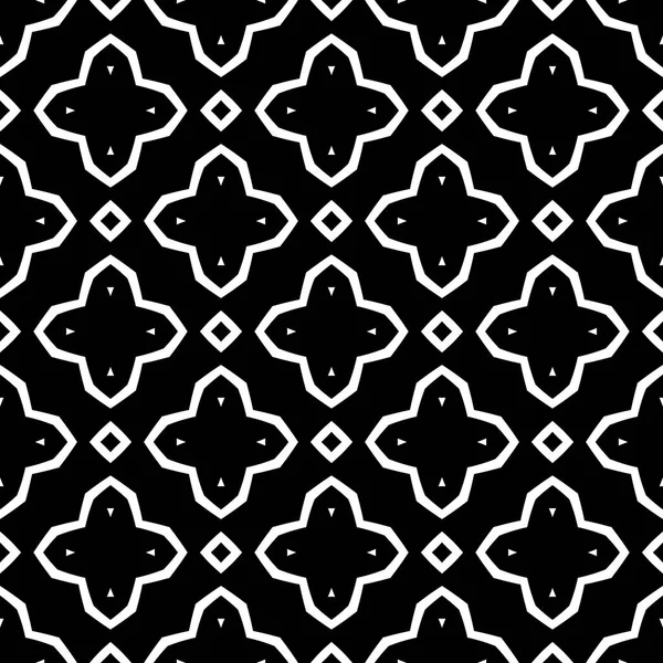 Çiçek Biçimli Basit Desen Siyah Beyaz Renk Geometrik Stil Çiçek — Stok fotoğraf