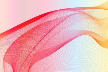 Soyut dalga tasarımı, renkli arkaplan kavramı