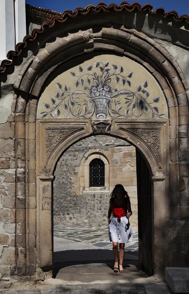 De oude stad Plovdiv archway — Stockfoto