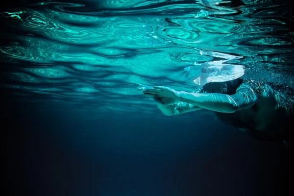 海洋水人类抽象 — 图库照片