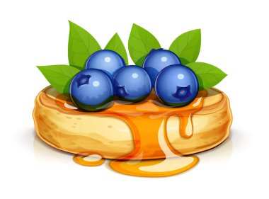 Yabanmersinli ve ballı krep. Tatlı tatlı kahvaltı..