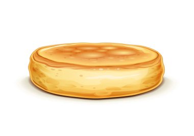 Gözleme. Tatlı kahvaltı. Vektör illüstrasyonu.