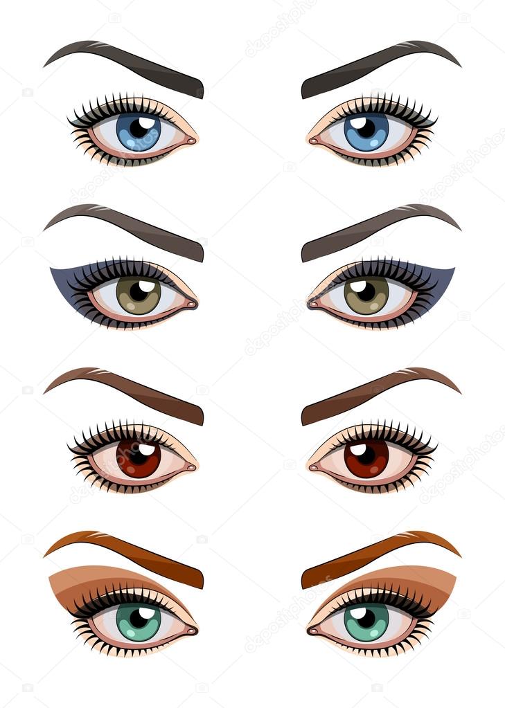 Womans eyes with make-up