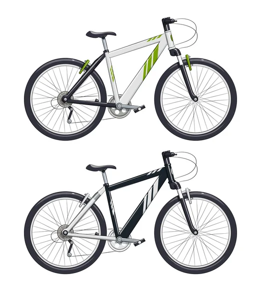 Bicicleta de montanha. Bicicleta desportiva —  Vetores de Stock