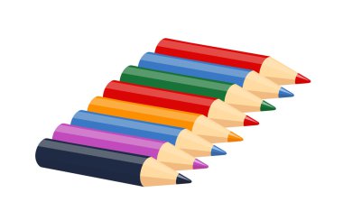 çizim için renk kalem kümesi