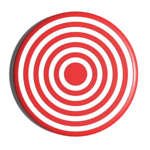 Ronde rode en witte doel — Stockfoto