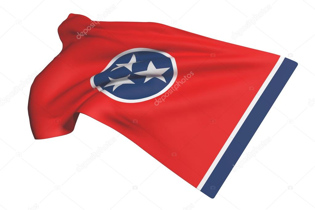 Tennessee flag waving