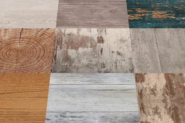 Planks of different material — Stock Photo, Image