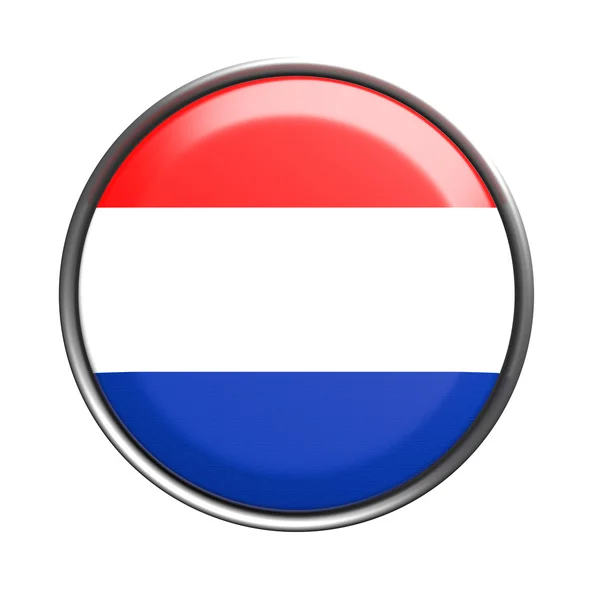 Pulsante con bandiera Olanda — Foto Stock
