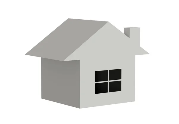 Isolated three-dimensional house — Stock Photo, Image