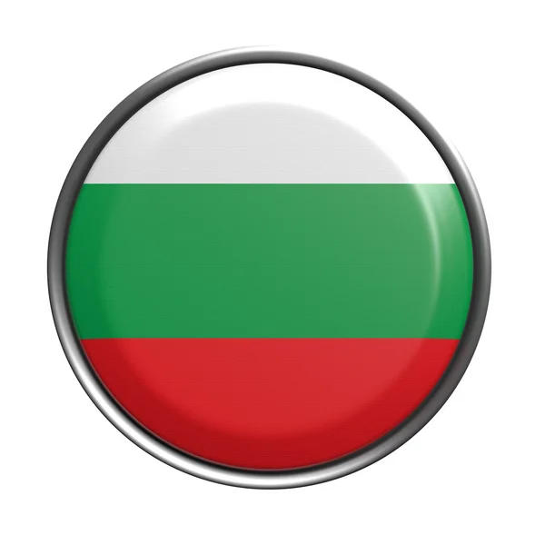 Knop met Bulgarije vlag — Stockfoto