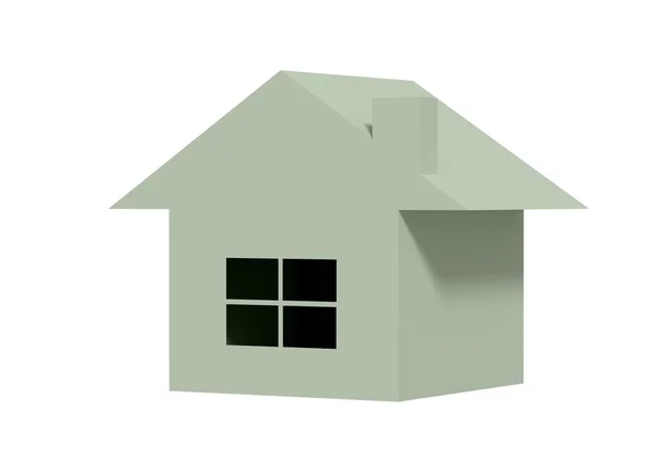 Isolated three-dimensional house — Stock Photo, Image