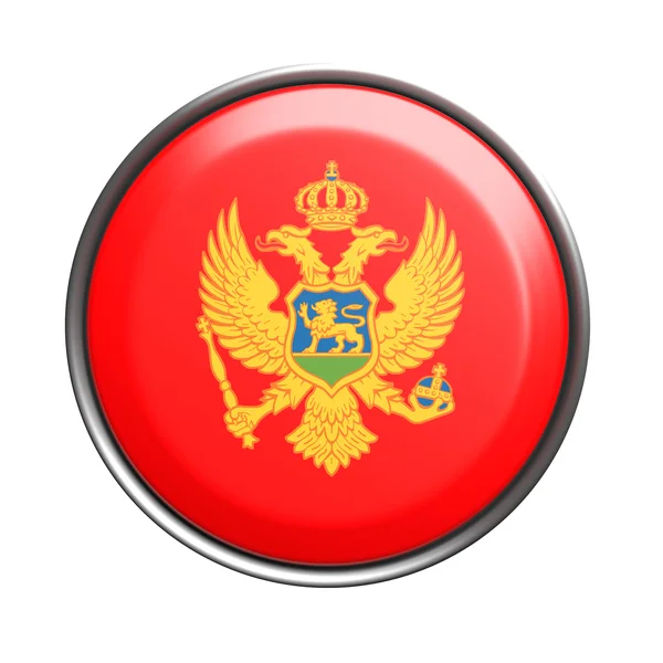Knop met Montenegro vlag — Stockfoto