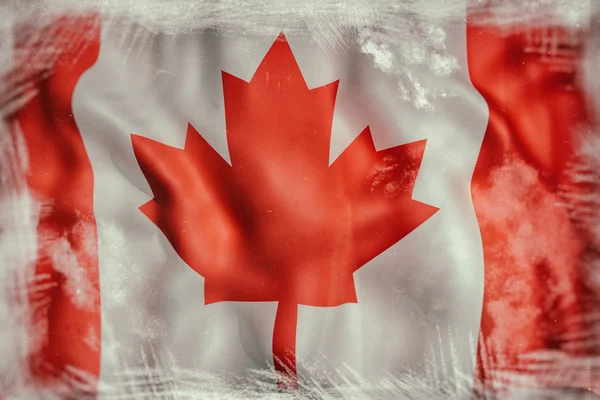 3d 渲染的加拿大国旗 — 图库照片